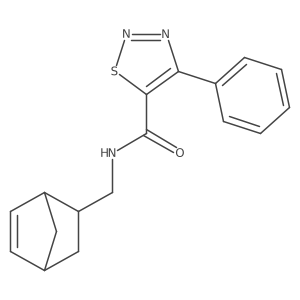 N-(bicyclo[2.2.1]hept-5-en-2-ylmethyl)-4-phenyl-1,2,3-thiadiazole-5-carboxamide Structure