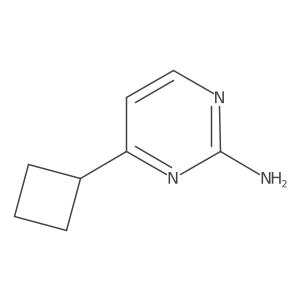 4-Cyclobutylpyrimidin-2-amine结构式