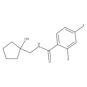 2,4-difluoro-N-((1-hydroxycyclopentyl)methyl)benzamide Structure