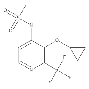 N-(3-Cyclopropoxy-2-(trifluoromethyl)pyridin-4-YL)methanesulfonamide Structure