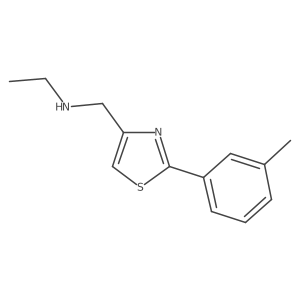 N-((2-(m-tolyl)thiazol-4-yl)methyl)ethanamine Structure
