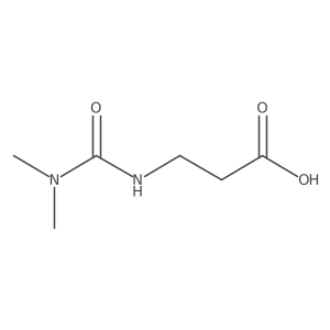3-[(Dimethylcarbamoyl)amino]propanoic acid Structure