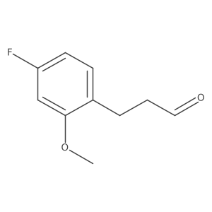 3-(4-Fluoro-2-methoxyphenyl)propanal Structure