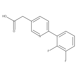 2-(2,3-Difluorophenyl)pyridine-5-acetic acid结构式