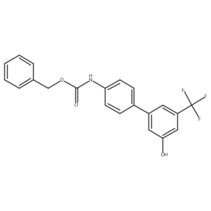 5-(4-Cbz-Aminopheny)-3-trifluoromethylphenol Structure