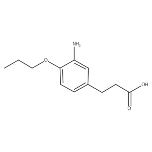 3-(3-Amino-4-propoxyphenyl)propanoic acid结构式