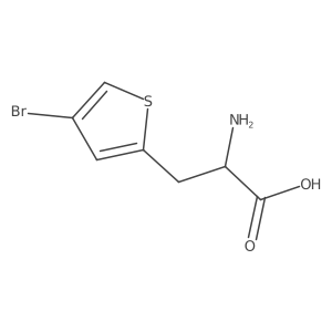 (R)-2-Amino-3-(4-bromothiophen-2-yl)propanoicacid结构式