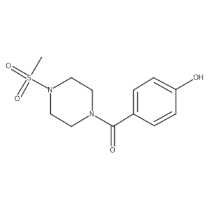 4-(4-Methanesulfonylpiperazine-1-carbonyl)phenol结构式