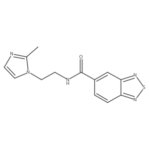 N-(2-(2-methyl-1H-imidazol-1-yl)ethyl)benzo[c][1,2,5]thiadiazole-5-carboxamide Structure