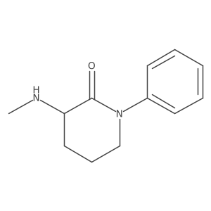 3-(Methylamino)-1-phenylpiperidin-2-one Structure