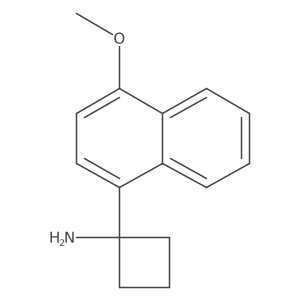 1-(4-Methoxynaphthalen-1-yl)cyclobutan-1-amine Structure