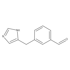 3-[(1H-Imidazol-4-yl)methyl]benzaldehyde Structure
