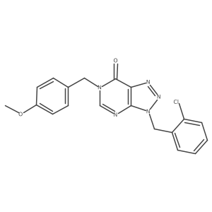 3-(2-chlorobenzyl)-6-(4-methoxybenzyl)-3,6-dihydro-7H-[1,2,3]triazolo[4,5-d]pyrimidin-7-one Structure