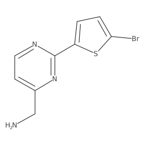(2-(5-Bromothiophen-2-yl)pyrimidin-4-yl)methanamine Structure