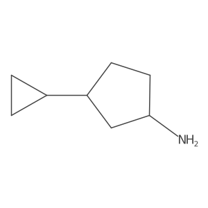 3-Cyclopropylcyclopentan-1-amine结构式