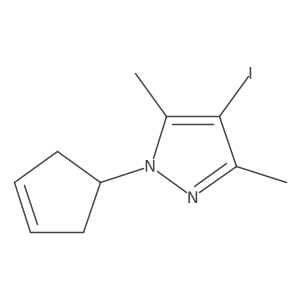 1-(Cyclopent-3-en-1-yl)-4-iodo-3,5-dimethyl-1H-pyrazole Structure