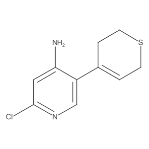 2-chloro-5-(3,6-dihydro-2H-thiopyran-4-yl)pyridin-4-amine Structure