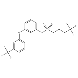 3-[6-(Trifluoromethyl)-2-pyridinyloxy]phenyl 4,4,4-trifluorobutane-1-sulfonate结构式