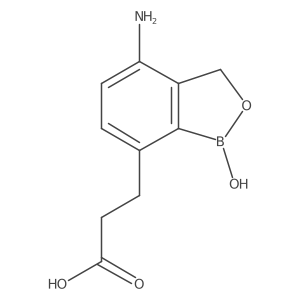 4-Amino-1,3-dihydro-1-hydroxy-2,1-benzoxaborole-7-propanoic acid Structure