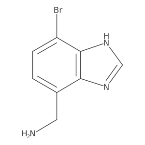 1H-Benzimidazole-4-methanamine, 7-bromo- Structure