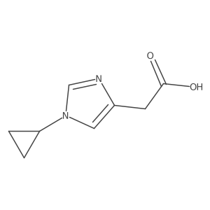 2-(1-cyclopropyl-1H-imidazol-4-yl)acetic acid结构式