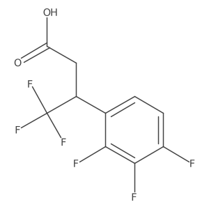 4,4,4-Trifluoro-3-(2,3,4-trifluorophenyl)butanoic acid Structure