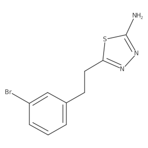 2-Amino-5-(3-bromophenethyl)-1,3,4-thiadiazole Structure