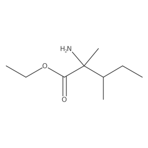 Ethyl 2-amino-2,3-dimethylpentanoate结构式