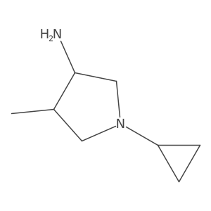 1-Cyclopropyl-4-methylpyrrolidin-3-amine Structure