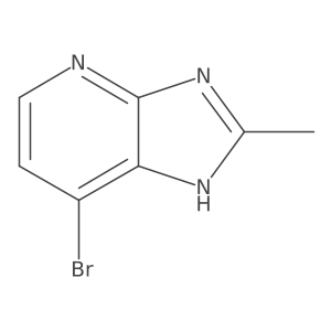 7-Bromo-2-methyl-3H-imidazo[4,5-b]pyridine结构式