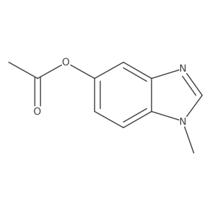 1-methyl-1H-benzo[d]imidazol-5-yl acetate结构式