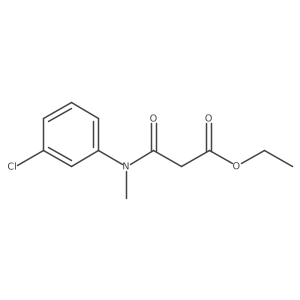 Ethyl 3-((3-chlorophenyl)(methyl)amino)-3-oxopropanoate Structure