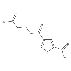 4-(4-carboxybutanoyl)-1H-pyrrole-2-carboxylic acid Structure