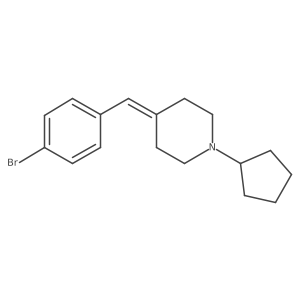 4-[(4-Bromophenyl)methylidene]-1-cyclopentylpiperidine结构式