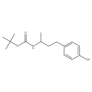 tert-butyl N-[4-(4-hydroxyphenyl)butan-2-yl]carbamate结构式