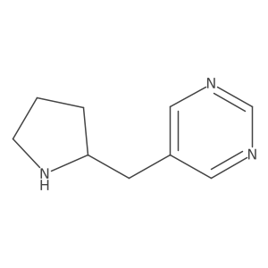 5-[(Pyrrolidin-2-yl)methyl]pyrimidine结构式