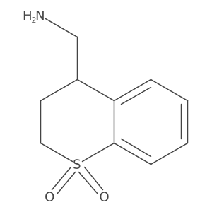 4-(Aminomethyl)-3,4-dihydro-2H-1lambda6-benzothiopyran-1,1-dione结构式