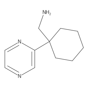 [1-(Pyrazin-2-yl)cyclohexyl]methanamine结构式