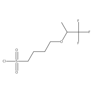 4-[(1,1,1-Trifluoropropan-2-yl)oxy]butane-1-sulfonyl chloride Structure