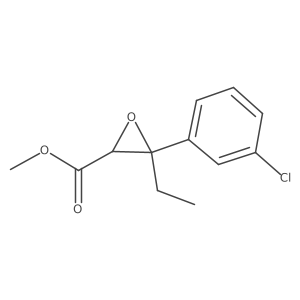 Methyl 3-(3-chlorophenyl)-3-ethyloxirane-2-carboxylate Structure