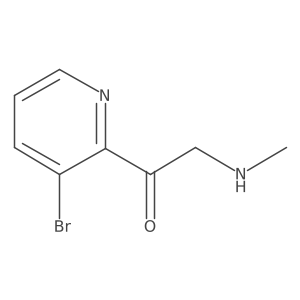 1-(3-Bromopyridin-2-yl)-2-(methylamino)ethan-1-one Structure