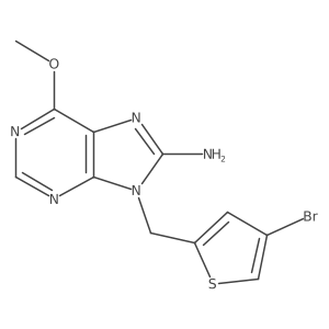 9-[(4-bromothiophen-2-yl)methyl]-6-methoxy-9H-purin-8-amine Structure