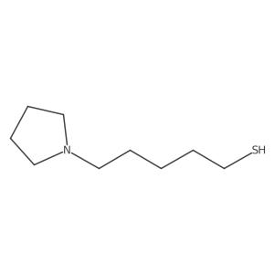 5-(Pyrrolidin-1-yl)pentane-1-thiol结构式