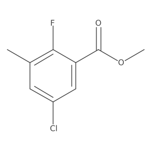 Methyl 5-chloro-2-fluoro-3-methylbenzoate Structure