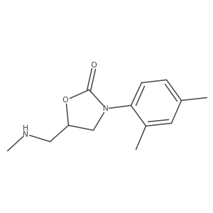 3-(2,4-Dimethylphenyl)-5-[(methylamino)methyl]-1,3-oxazolidin-2-one结构式