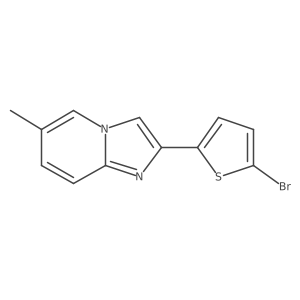 2-(5-Bromothiophen-2-yl)-6-methylimidazo[1,2-a]pyridine结构式