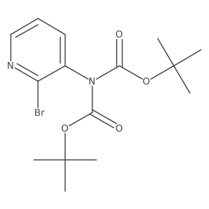 tert-Butyl N-(2-bromopyridin-3-yl)-N-[(tert-butoxy)carbonyl]carbamate Structure