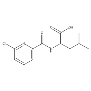 (2S)-2-[(6-Chloropyridin-2-YL)formamido]-4-methylpentanoic acid Structure
