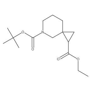 5-tert-Butyl 1-ethyl 5-azaspiro[2.5]octane-1,5-dicarboxylate Structure