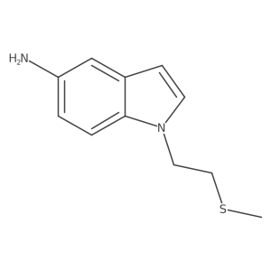 1-[2-(Methylsulfanyl)ethyl]-1H-indol-5-amine结构式